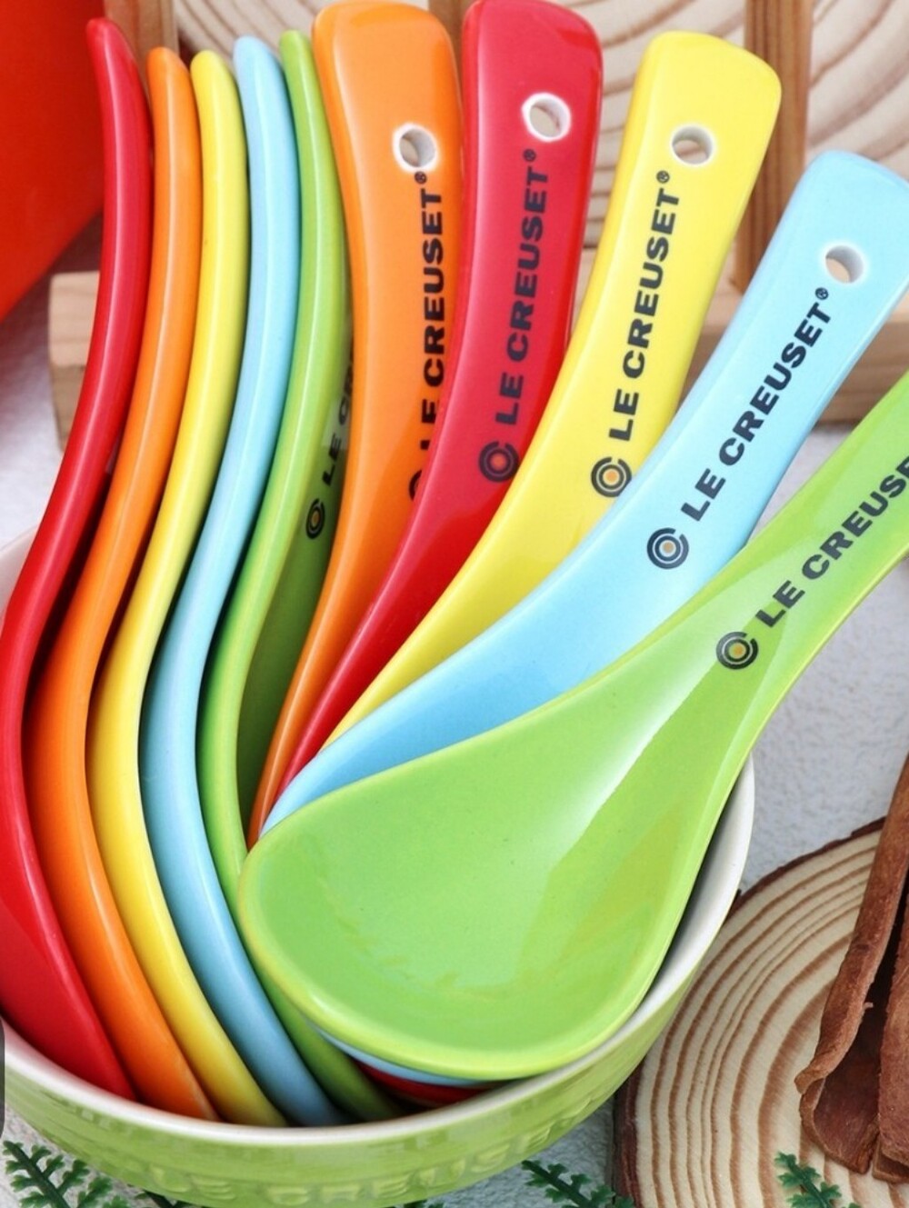 Le Creuset Yellow Serving Spoon